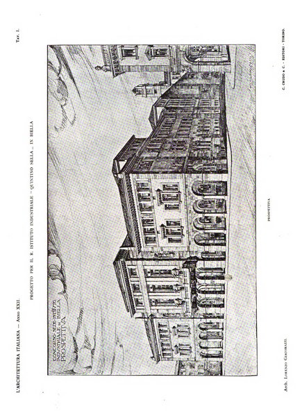 L'architettura italiana periodico mensile di costruzione e di architettura pratica