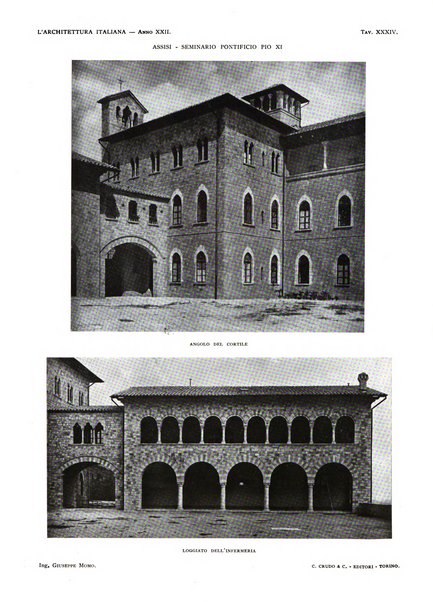 L'architettura italiana periodico mensile di costruzione e di architettura pratica