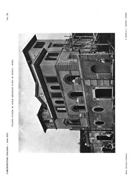 L'architettura italiana periodico mensile di costruzione e di architettura pratica