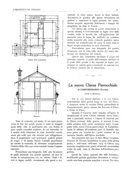 L'architettura italiana periodico mensile di costruzione e di architettura pratica