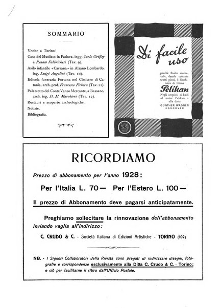 L'architettura italiana periodico mensile di costruzione e di architettura pratica