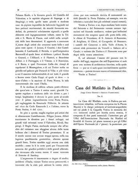 L'architettura italiana periodico mensile di costruzione e di architettura pratica