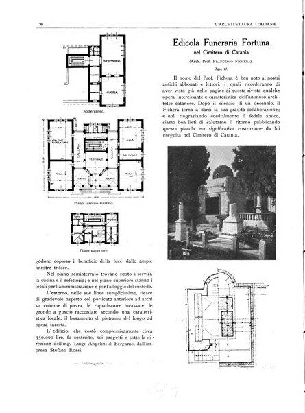 L'architettura italiana periodico mensile di costruzione e di architettura pratica