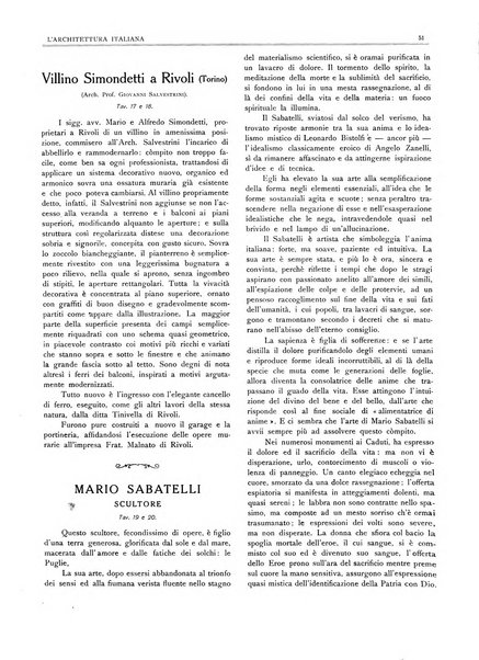 L'architettura italiana periodico mensile di costruzione e di architettura pratica