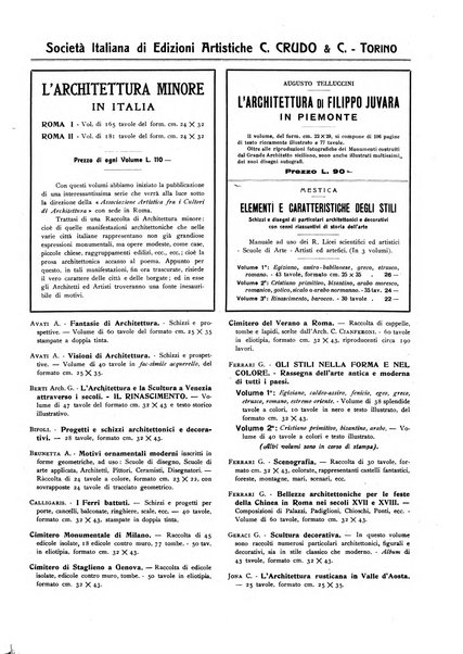 L'architettura italiana periodico mensile di costruzione e di architettura pratica