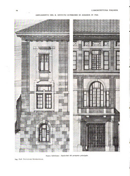 L'architettura italiana periodico mensile di costruzione e di architettura pratica