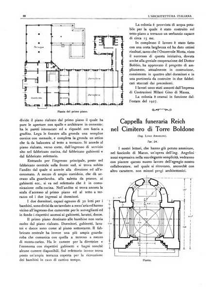 L'architettura italiana periodico mensile di costruzione e di architettura pratica