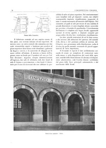 L'architettura italiana periodico mensile di costruzione e di architettura pratica