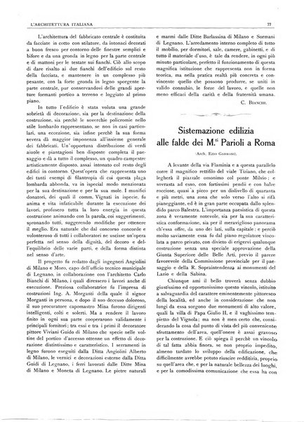 L'architettura italiana periodico mensile di costruzione e di architettura pratica