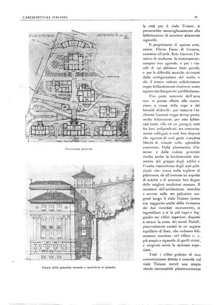 L'architettura italiana periodico mensile di costruzione e di architettura pratica