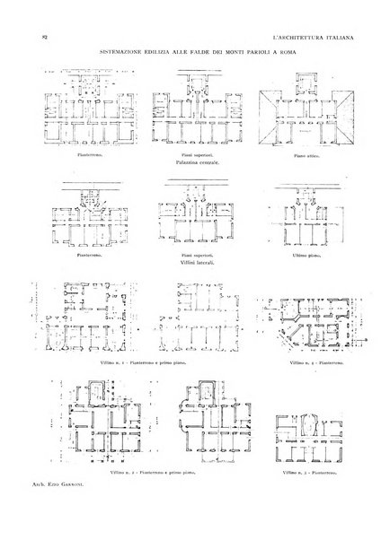 L'architettura italiana periodico mensile di costruzione e di architettura pratica