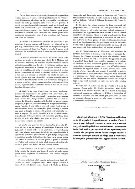 L'architettura italiana periodico mensile di costruzione e di architettura pratica