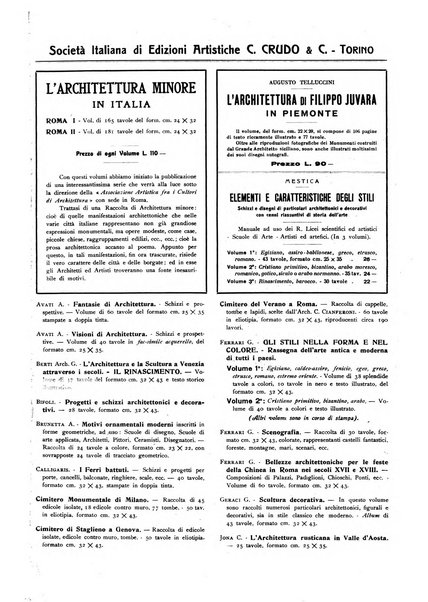 L'architettura italiana periodico mensile di costruzione e di architettura pratica