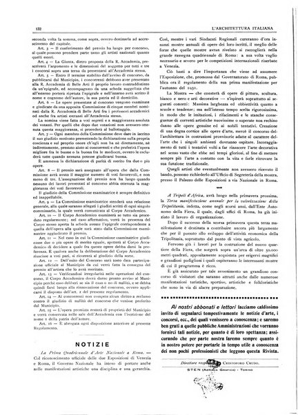 L'architettura italiana periodico mensile di costruzione e di architettura pratica