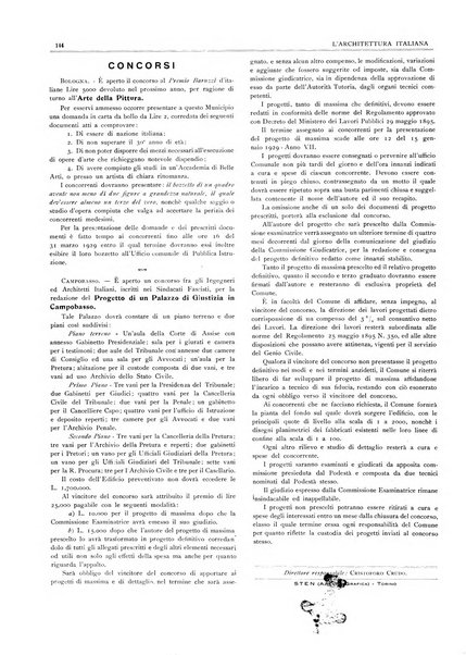 L'architettura italiana periodico mensile di costruzione e di architettura pratica