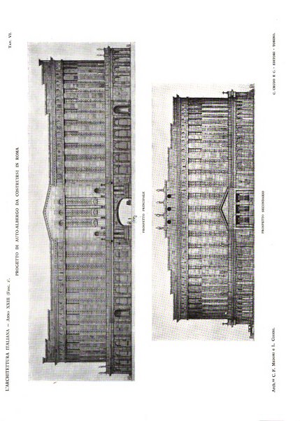 L'architettura italiana periodico mensile di costruzione e di architettura pratica