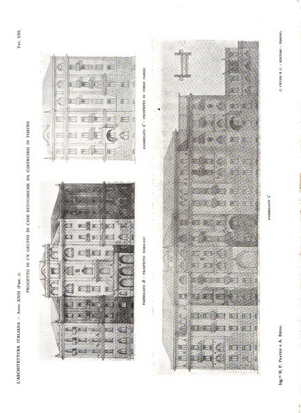 L'architettura italiana periodico mensile di costruzione e di architettura pratica