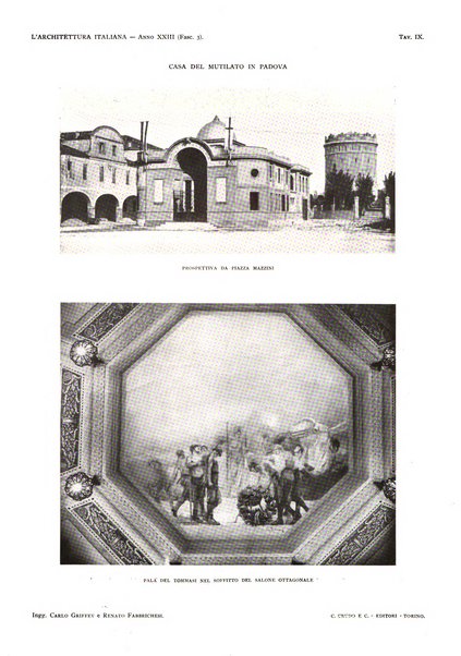 L'architettura italiana periodico mensile di costruzione e di architettura pratica