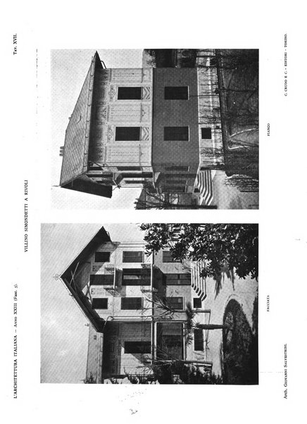 L'architettura italiana periodico mensile di costruzione e di architettura pratica