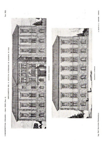 L'architettura italiana periodico mensile di costruzione e di architettura pratica