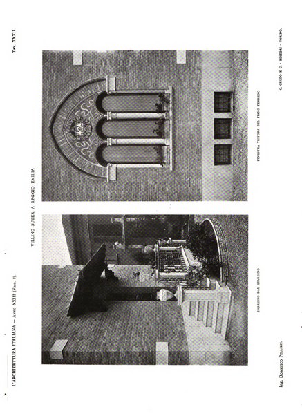 L'architettura italiana periodico mensile di costruzione e di architettura pratica