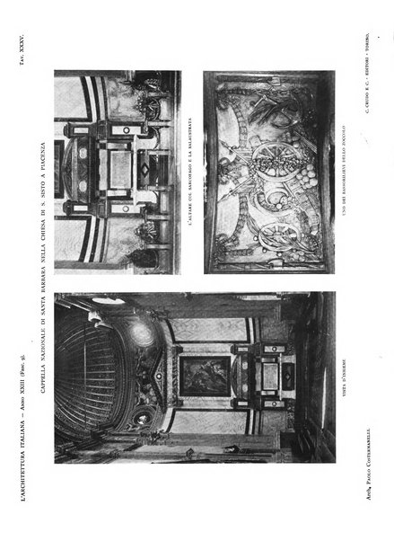 L'architettura italiana periodico mensile di costruzione e di architettura pratica