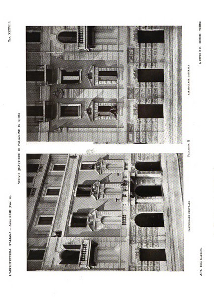 L'architettura italiana periodico mensile di costruzione e di architettura pratica