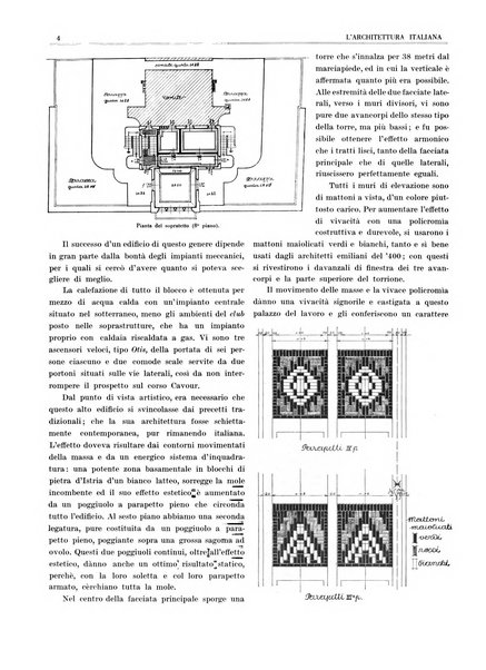 L'architettura italiana periodico mensile di costruzione e di architettura pratica