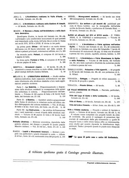 L'architettura italiana periodico mensile di costruzione e di architettura pratica