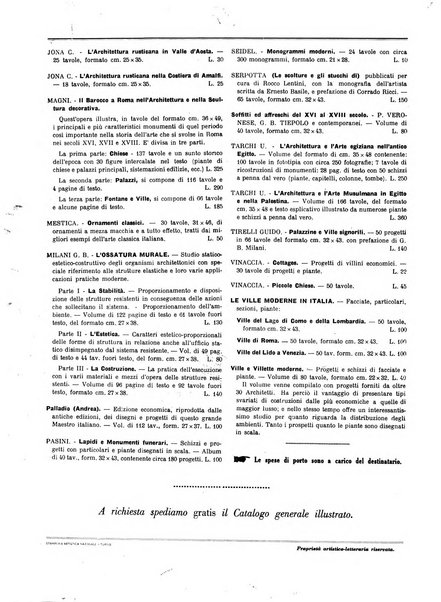 L'architettura italiana periodico mensile di costruzione e di architettura pratica