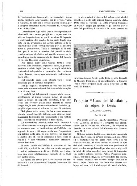 L'architettura italiana periodico mensile di costruzione e di architettura pratica