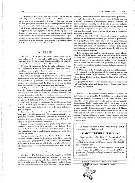 L'architettura italiana periodico mensile di costruzione e di architettura pratica