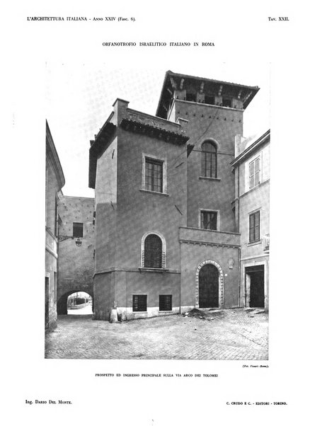 L'architettura italiana periodico mensile di costruzione e di architettura pratica