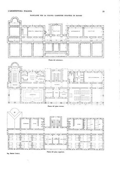 L'architettura italiana periodico mensile di costruzione e di architettura pratica