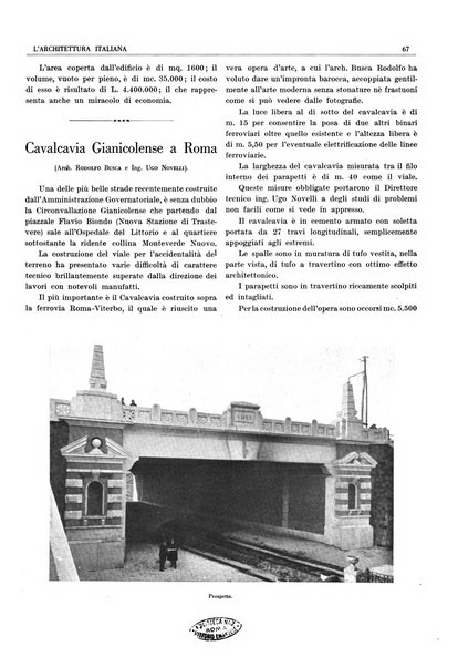 L'architettura italiana periodico mensile di costruzione e di architettura pratica