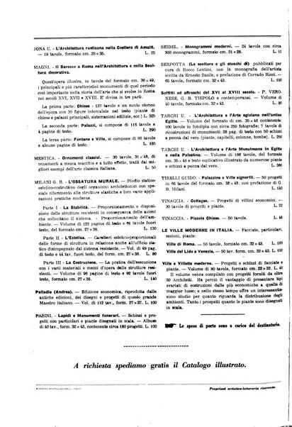 L'architettura italiana periodico mensile di costruzione e di architettura pratica