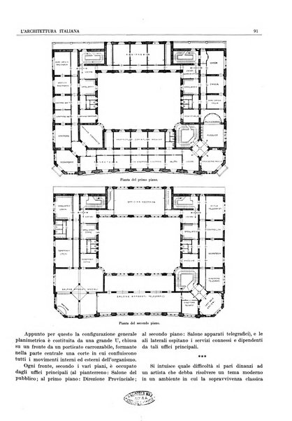 L'architettura italiana periodico mensile di costruzione e di architettura pratica