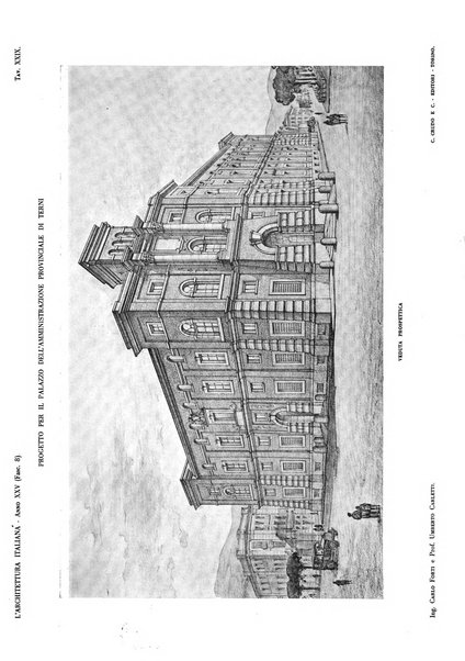 L'architettura italiana periodico mensile di costruzione e di architettura pratica