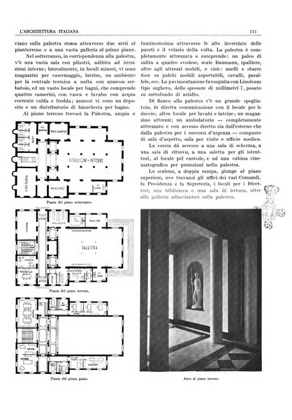 L'architettura italiana periodico mensile di costruzione e di architettura pratica