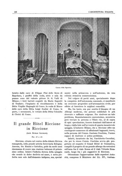 L'architettura italiana periodico mensile di costruzione e di architettura pratica