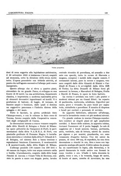 L'architettura italiana periodico mensile di costruzione e di architettura pratica