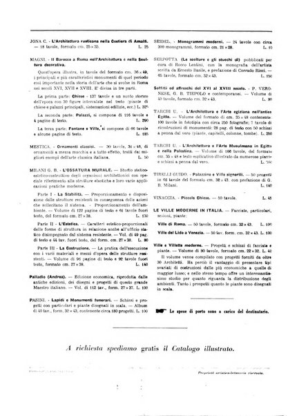 L'architettura italiana periodico mensile di costruzione e di architettura pratica