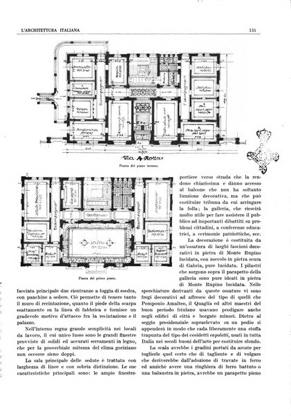 L'architettura italiana periodico mensile di costruzione e di architettura pratica