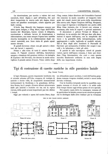 L'architettura italiana periodico mensile di costruzione e di architettura pratica