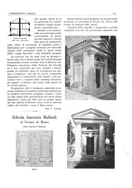 L'architettura italiana periodico mensile di costruzione e di architettura pratica