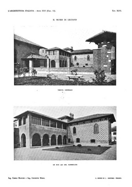 L'architettura italiana periodico mensile di costruzione e di architettura pratica