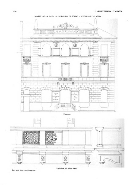 L'architettura italiana periodico mensile di costruzione e di architettura pratica