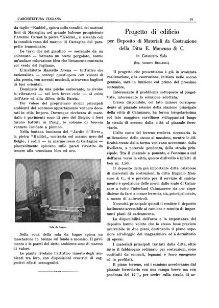 L'architettura italiana periodico mensile di costruzione e di architettura pratica