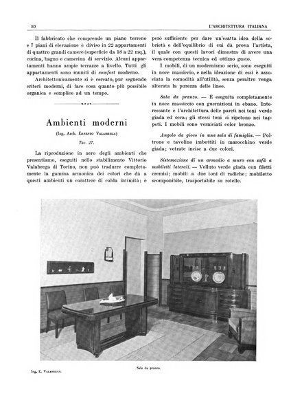 L'architettura italiana periodico mensile di costruzione e di architettura pratica