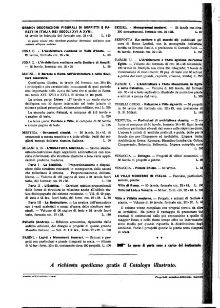 L'architettura italiana periodico mensile di costruzione e di architettura pratica